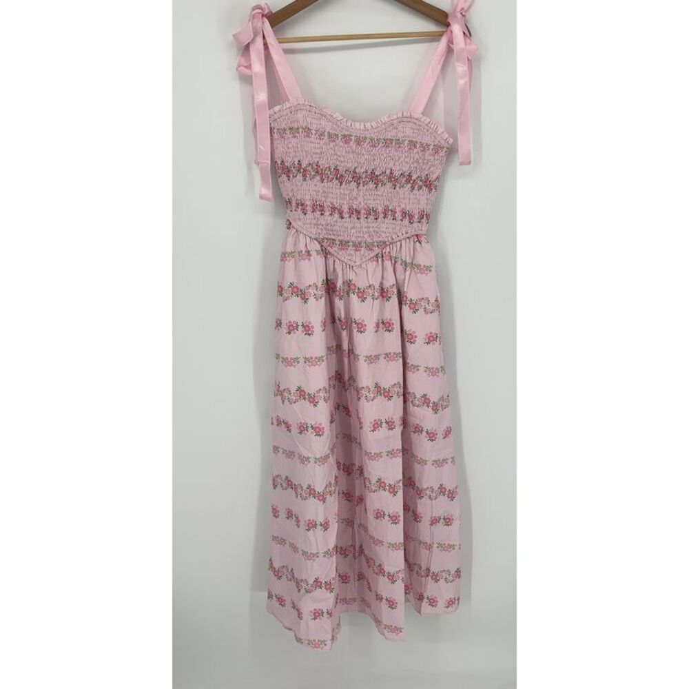 unknown brand Poplin Dress in Pink Floral
